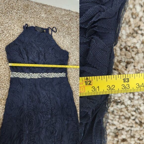 Trixxi Dress Navy Blue Size 1 NWT - Trixxi Prom Dress - Picture 11 of 15